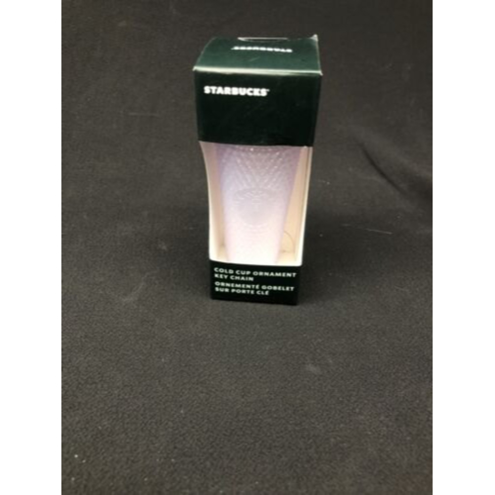 Starbucks  Cold Cup Ornament Keychain studded Tumbler iridescent lavender